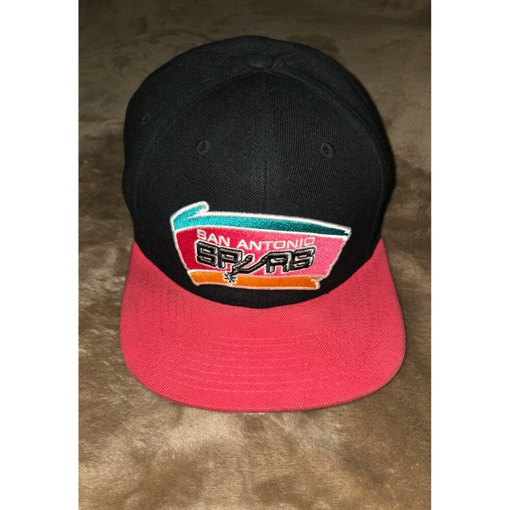 Mitchell & Ness San Antonio Spurs NBA Snapback Hat Cap *stained bill